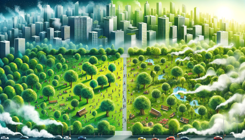 نقش فضای سبز در مقابله با آلودگی‌ها